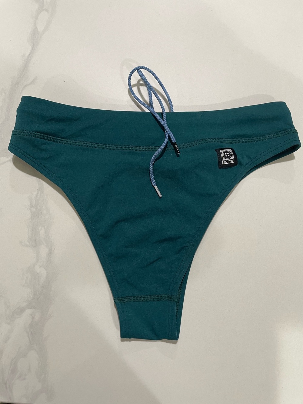 👙 JOLYN ‘Zoe’ Bikini Bottoms – Teal size S